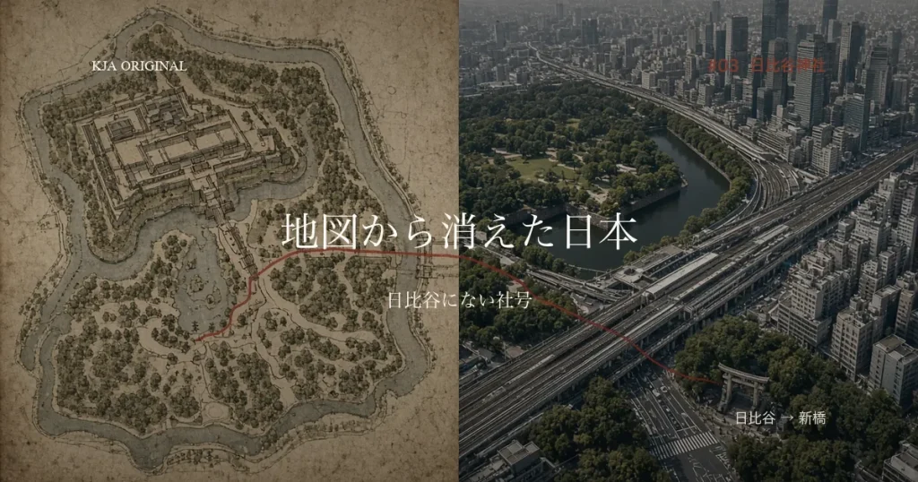 地図から消えた日本 #03 日比谷神社 日比谷から新橋。古地図と公園と移転の軌跡