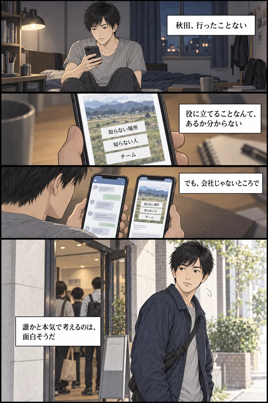 軽い気持ちで参加を決めるソウタ