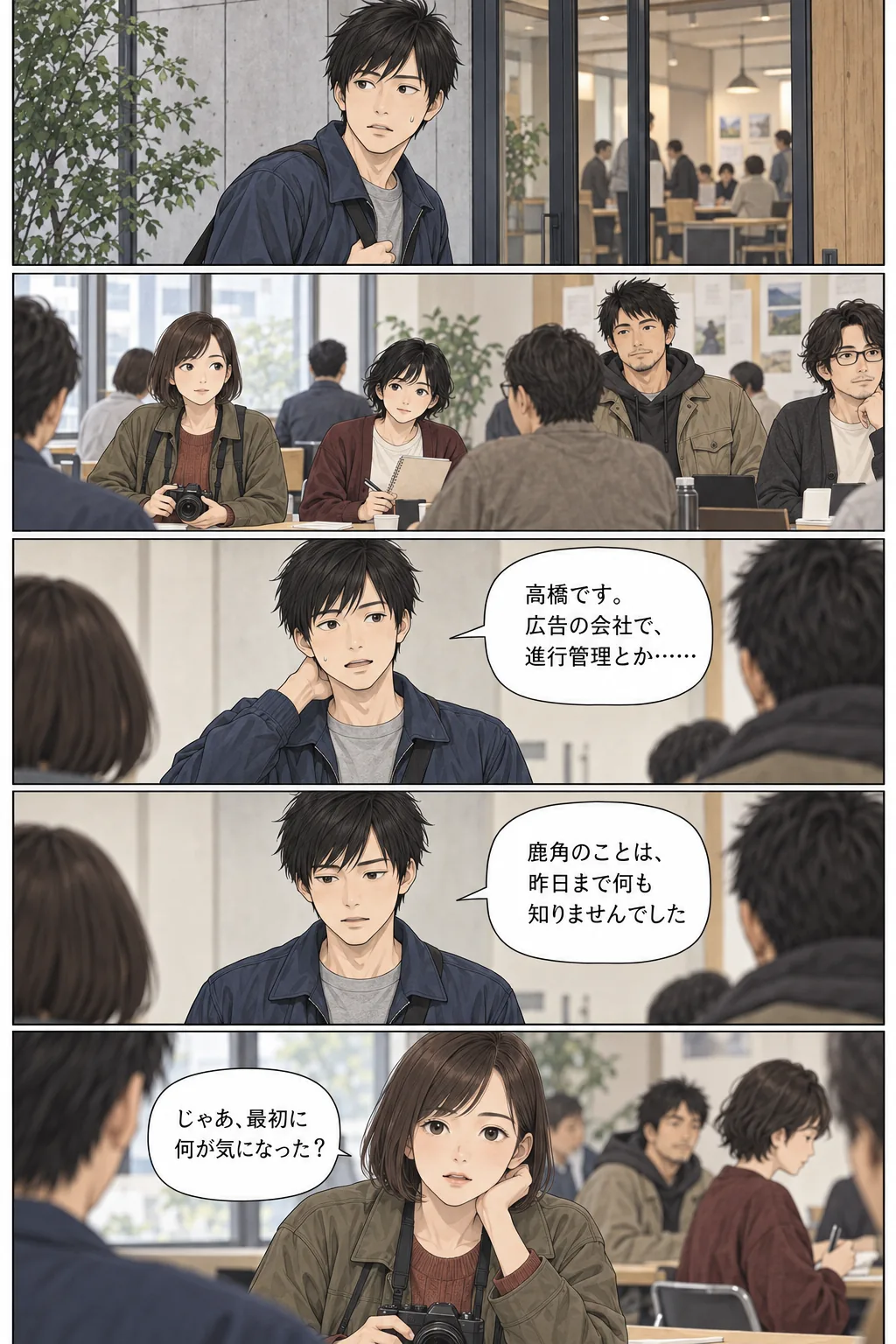 多様な参加者と出会うソウタ
