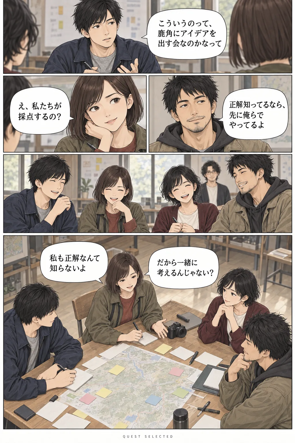 対等なチームが生まれる場面