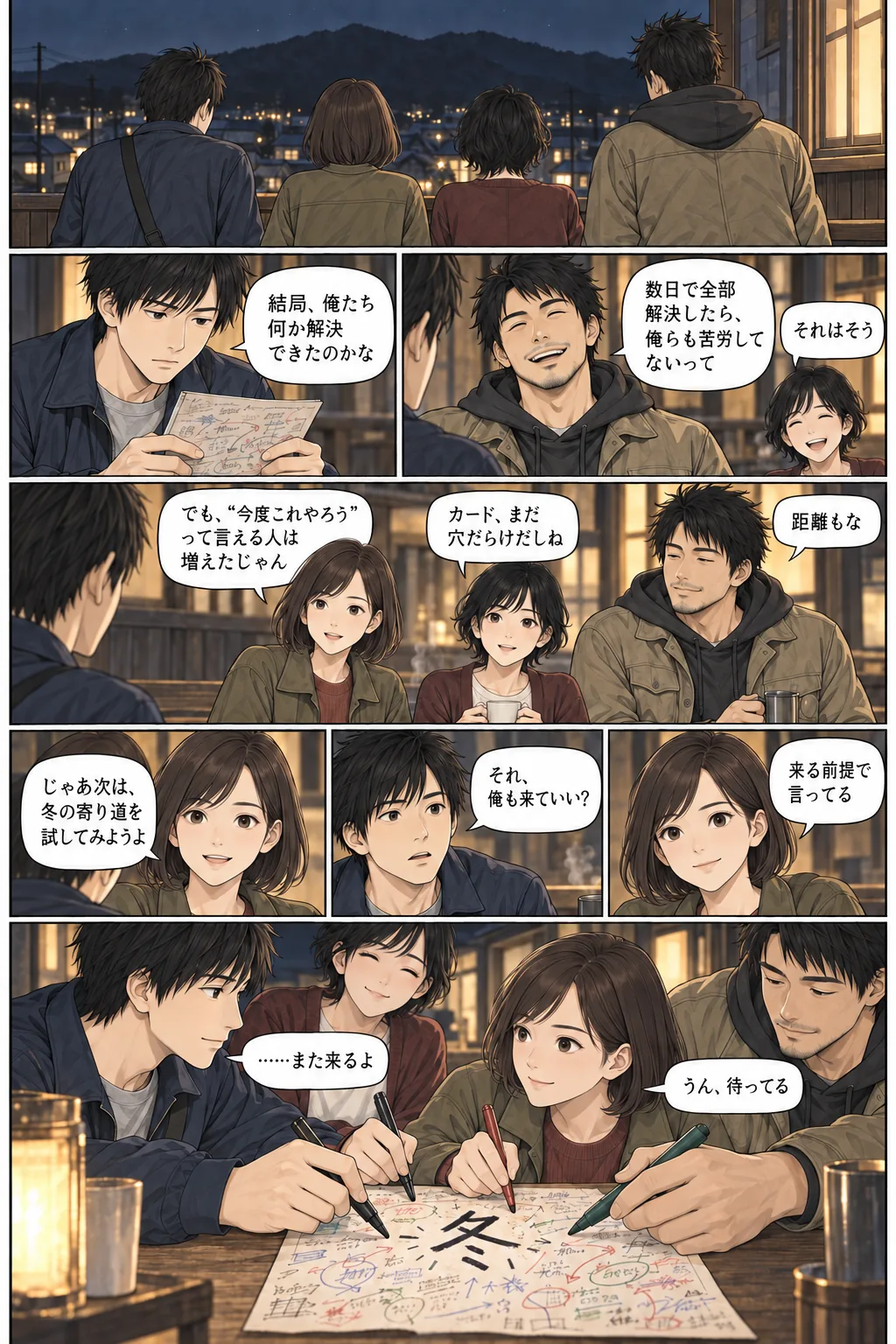 次の約束を交わす場面